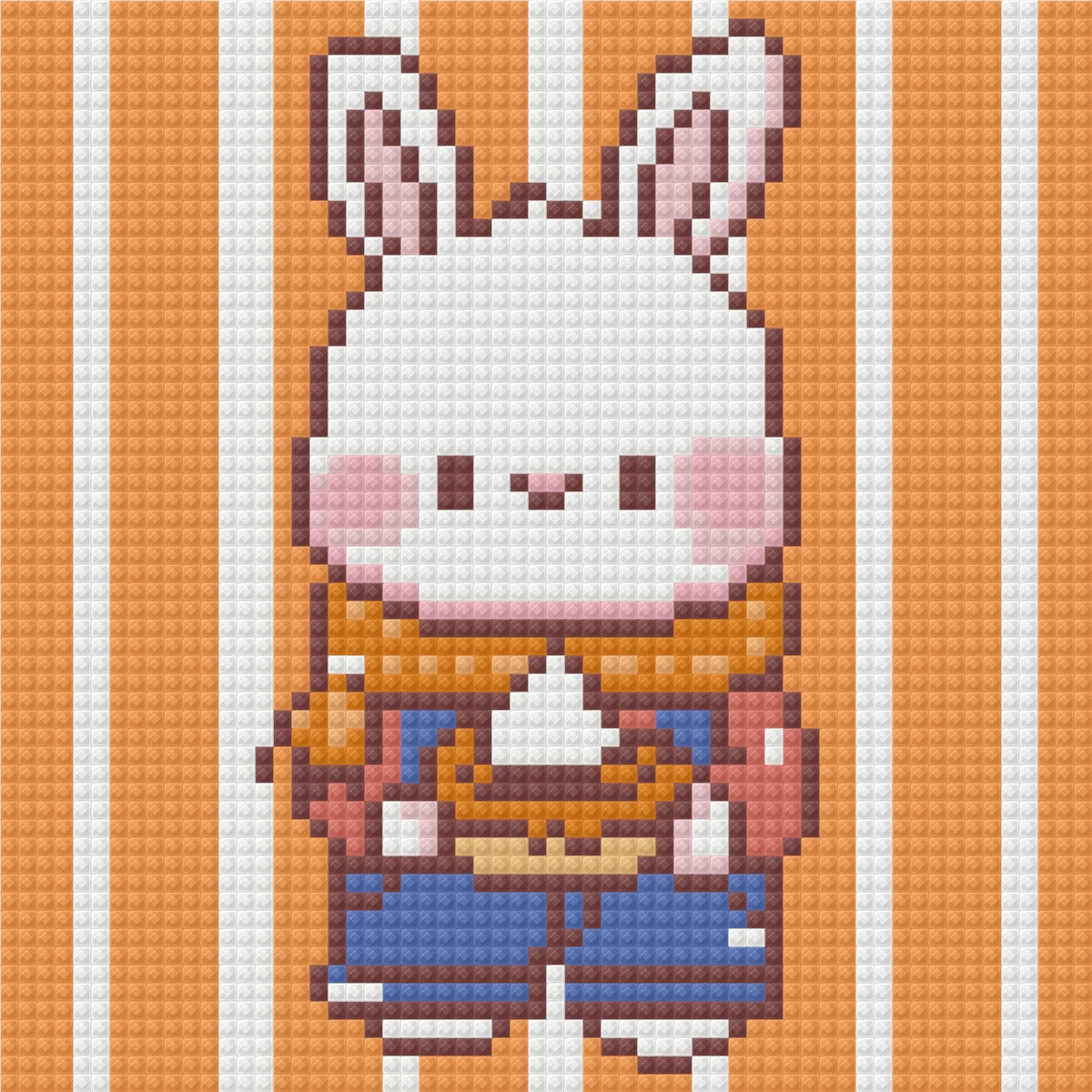 Bunny's Cozy Harvest by Blumensdiary – little whimsies Mini Diamond Art Set