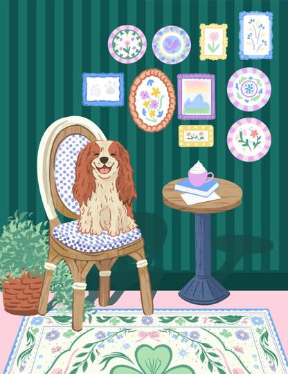 Pupaccino, Please! by With Grace, Jo- Diamond Art Kit (50x65cm)