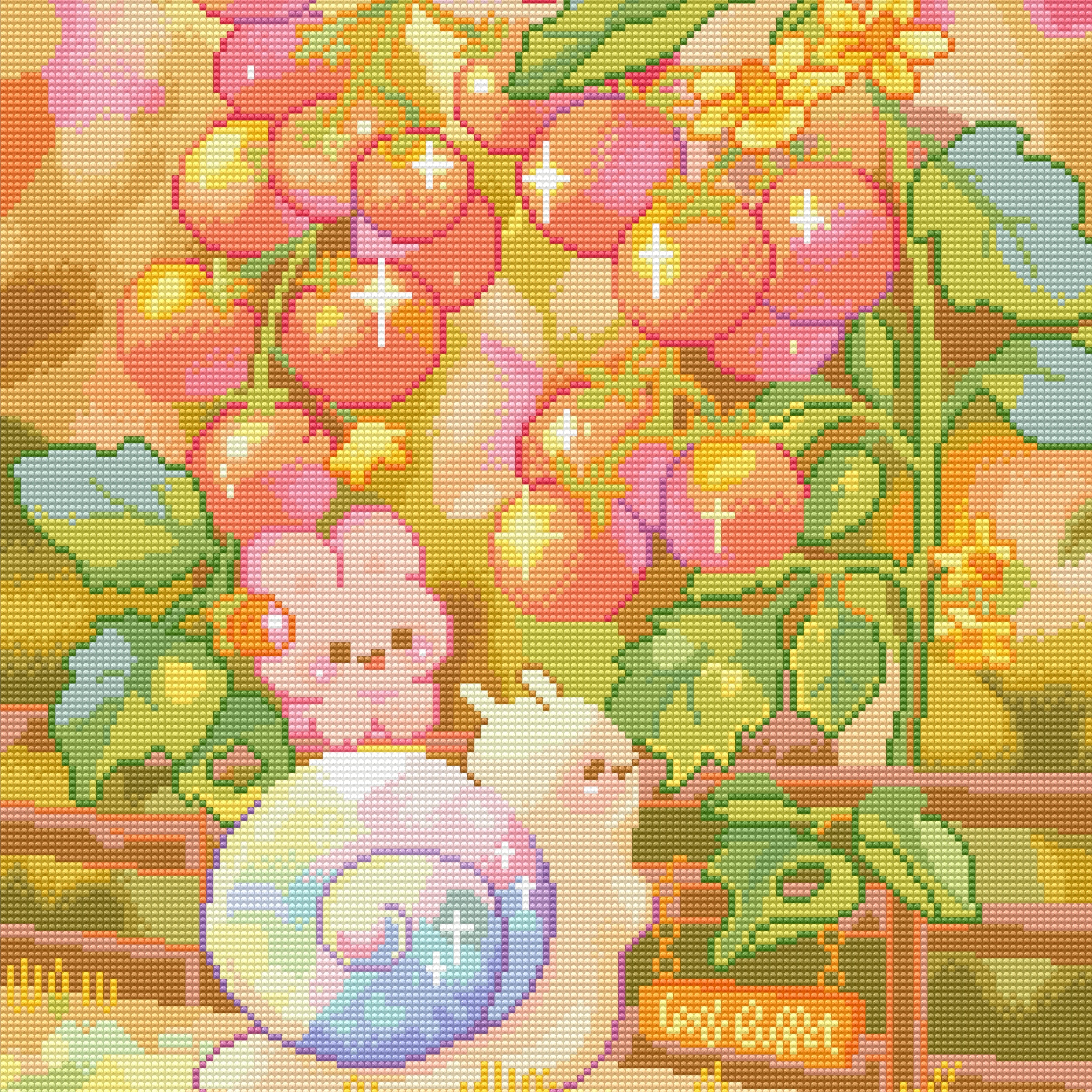 Bonbon's Tomato Garden by Violet Jim- Diamond Art Kit (45x60cm) Hand Rendered