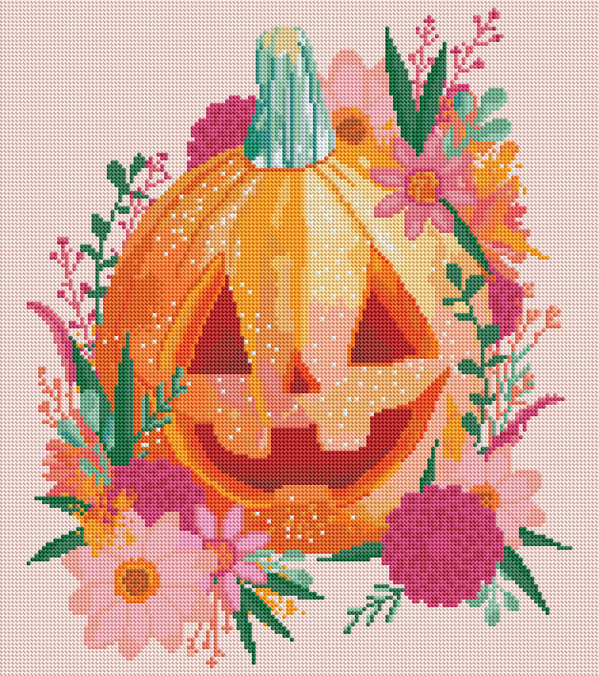 Pumpkin in Bloom by Millicent Venton- Diamond Art Kit (40x45cm, Round Drill) Hand Rendered