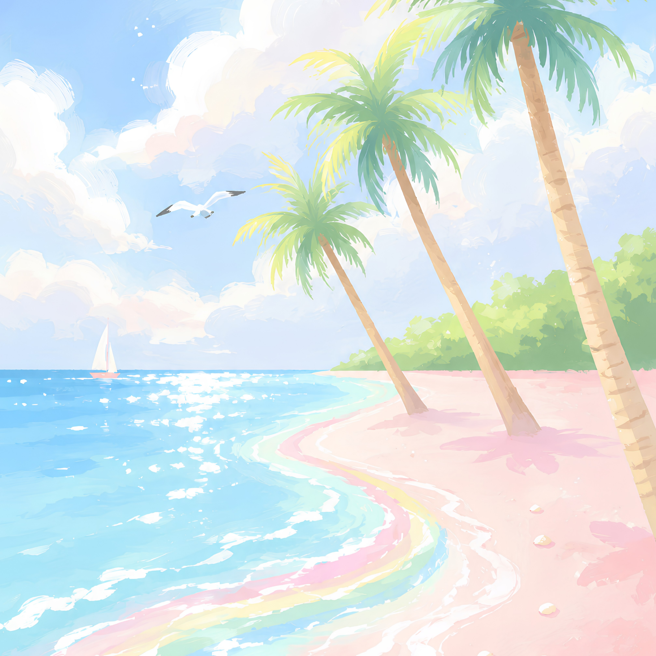 Rainbow Sands- Diamond Art Kit (40x60cm, 100% Whimsy Dust Square Drill)