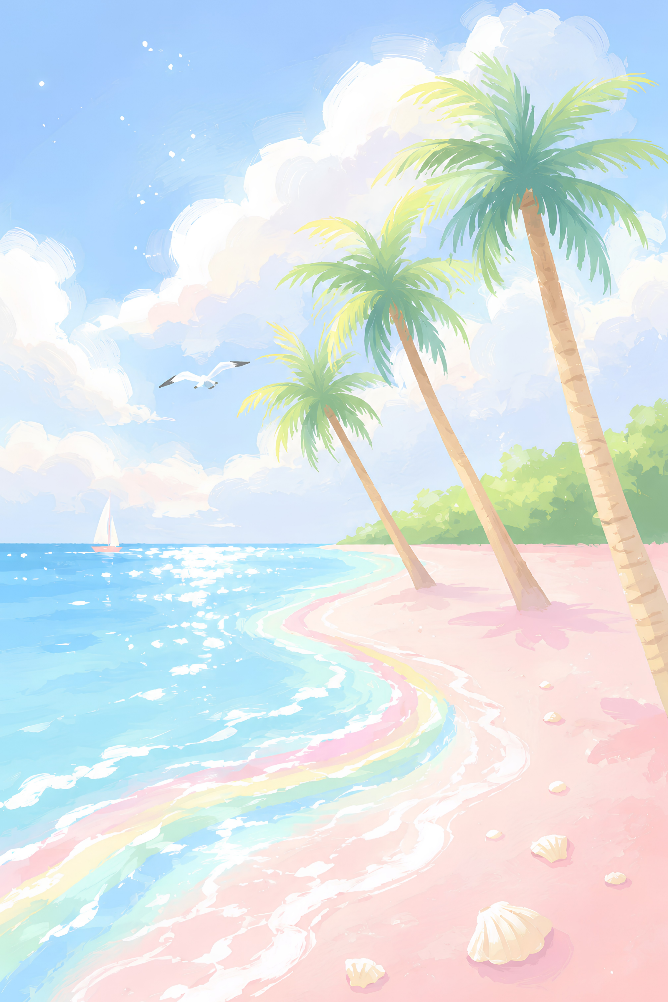 Rainbow Sands- Diamond Art Kit (40x60cm, 100% Whimsy Dust Square Drill)