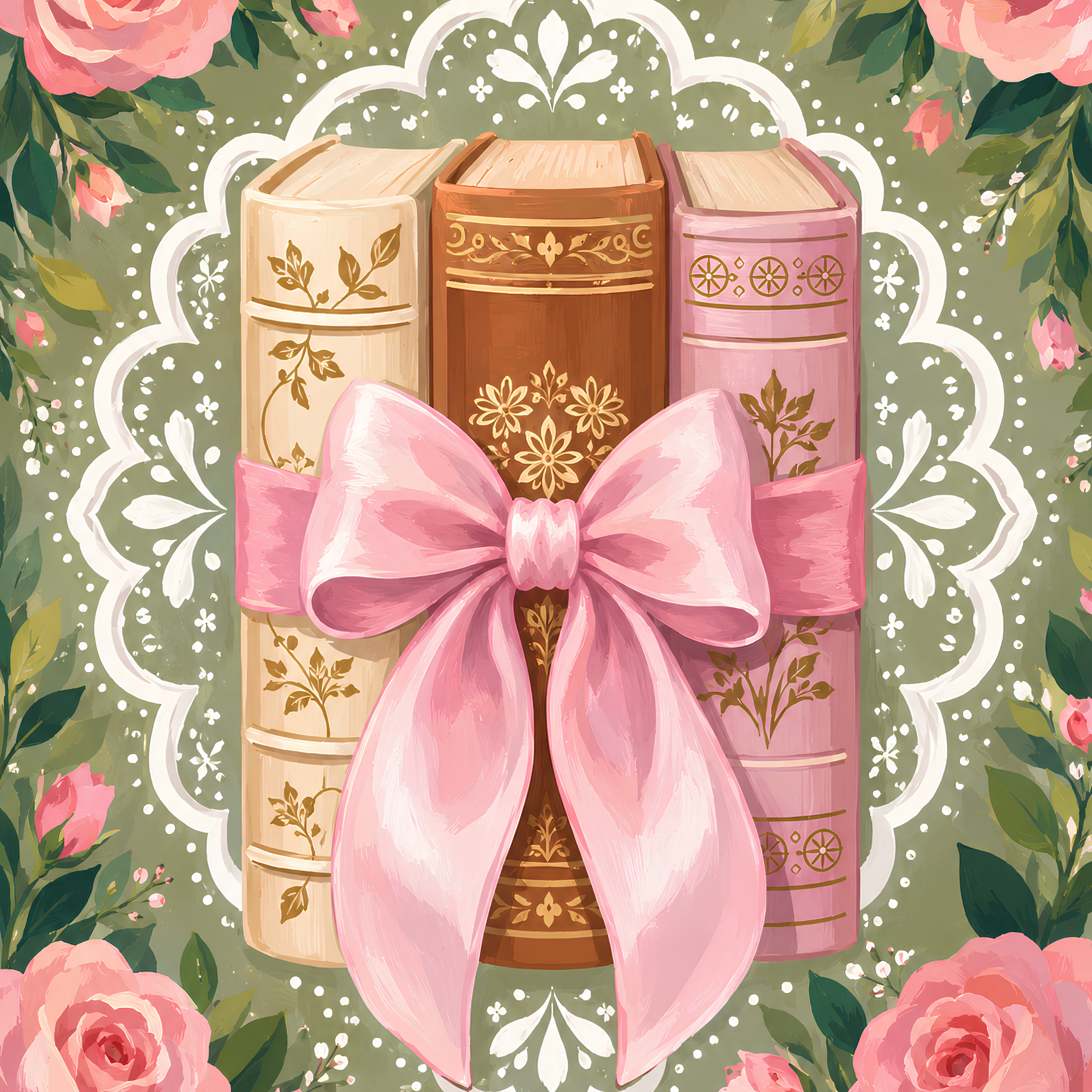 Ribbonbound Stories- Diamond Art Kit (40x50cm, Square Drill)