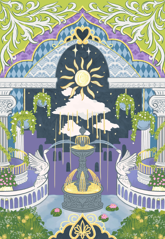 Gardens of Babylon by With Grace, Jo- Diamond Art Kit (45x65cm Square Drill) Hand Rendered