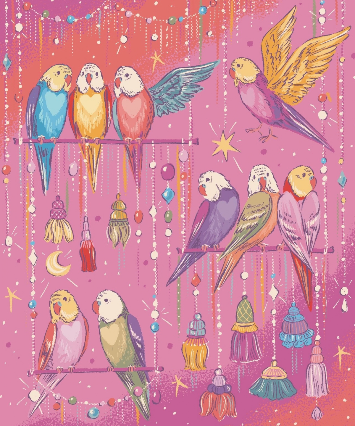 Garland Serenade by Hanna Symo- Diamond Art Kit (50x60cm, Square Drill) Hand Rendered