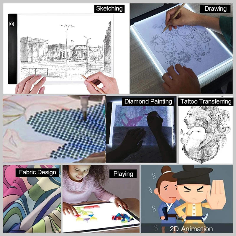 A3/A4/A5 Led Light Pad Drawing Board Pad Diamond Painting