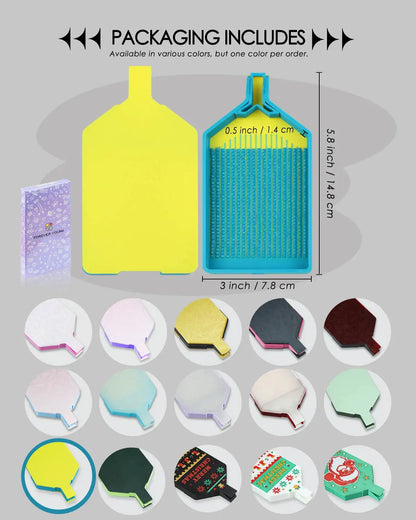 Diamond Art Tray with Lid – Bi-Tonal Diamond Painting Accessories & Storage Tool for 5D Diamond Art Beads