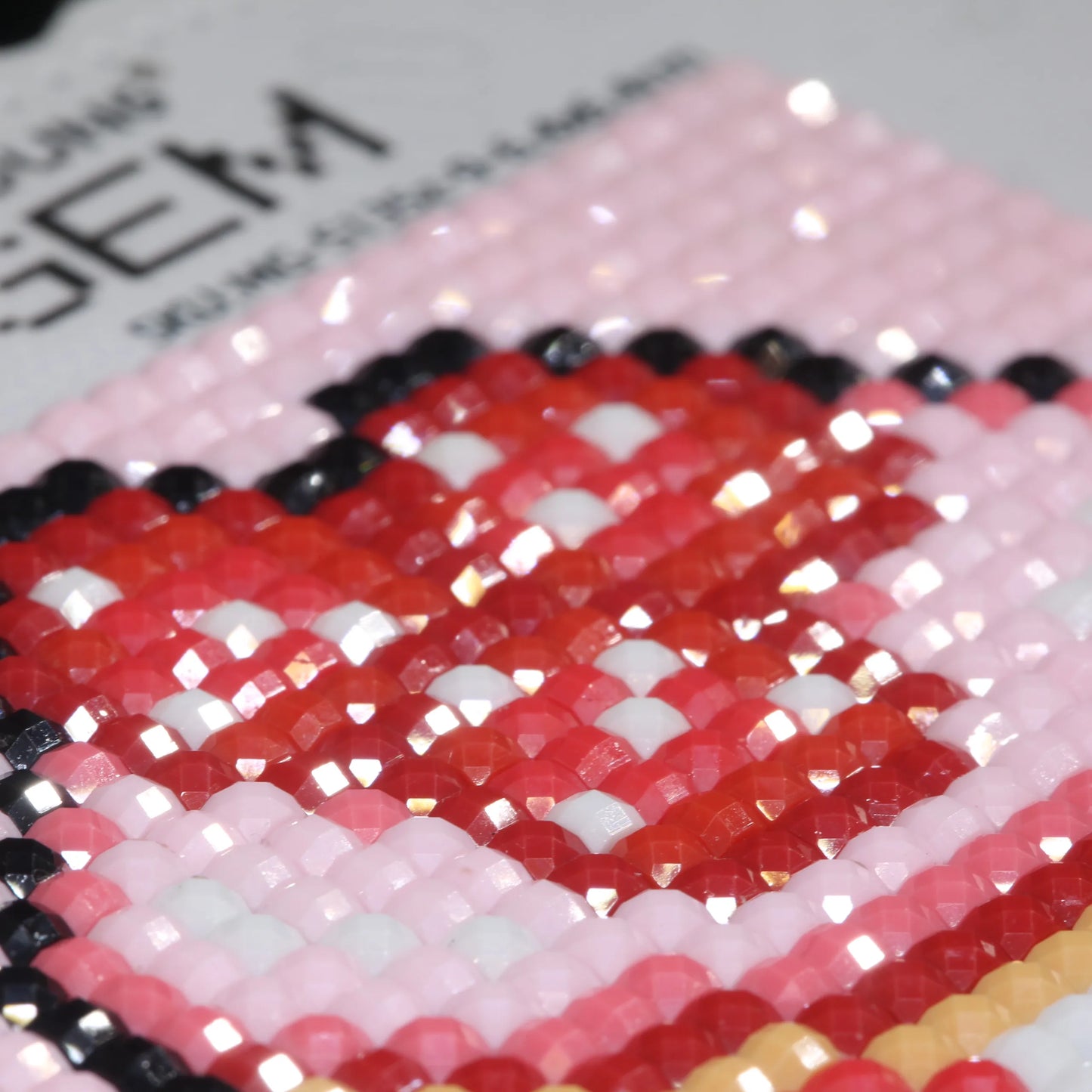 Sparkle Minis Strawberry Sweets 6.4 cm × 6.4 cm 5D DIY Resin Square Diamond Painting Kit - 6-Piece Mini Sweet Treat Mosaic Set