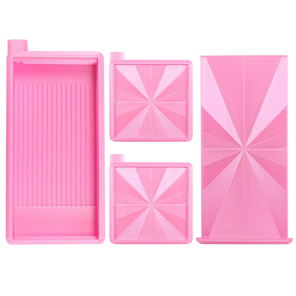 3 in 1 Gradient Color Diamond Art Tray With Lid, Diamond Painting Storage Box