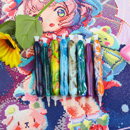 Diamond Painting Pen - Single Placer and 3-Placer Resin Diamond Painting Pen Plastic Tip