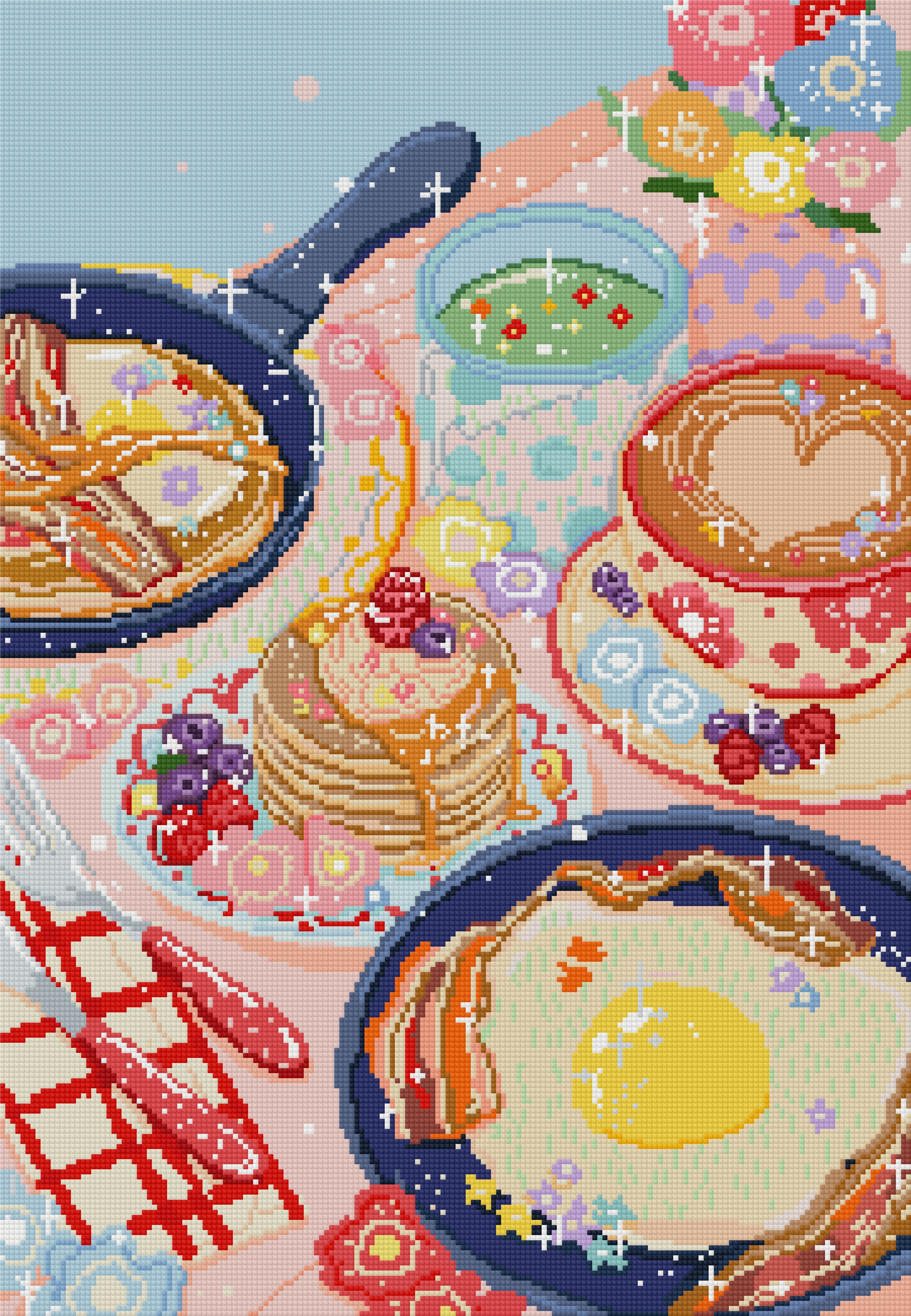 It's Brunch Time! by Ziyi Studio- Diamond Art Kit (45x65cm Square Drill) Hand Rendered