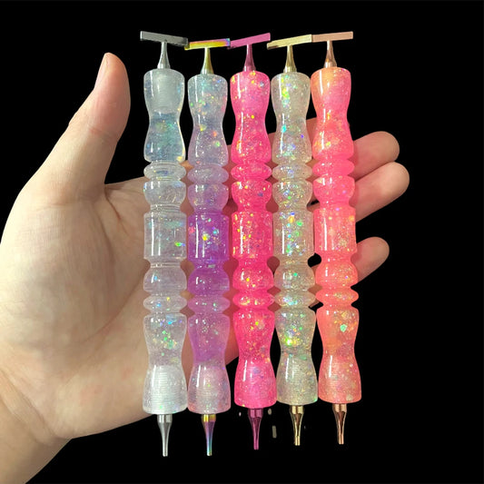 Diamond Painting Pen, Multifunctional Metal Screw Thread Tips Accessories. Multiple Tip Sizes & Types