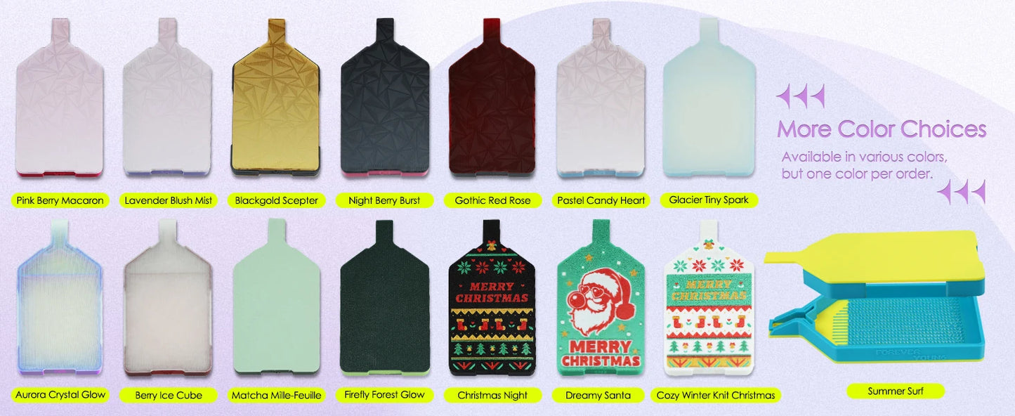 Diamond Art Tray with Lid – Bi-Tonal Diamond Painting Accessories & Storage Tool for 5D Diamond Art Beads