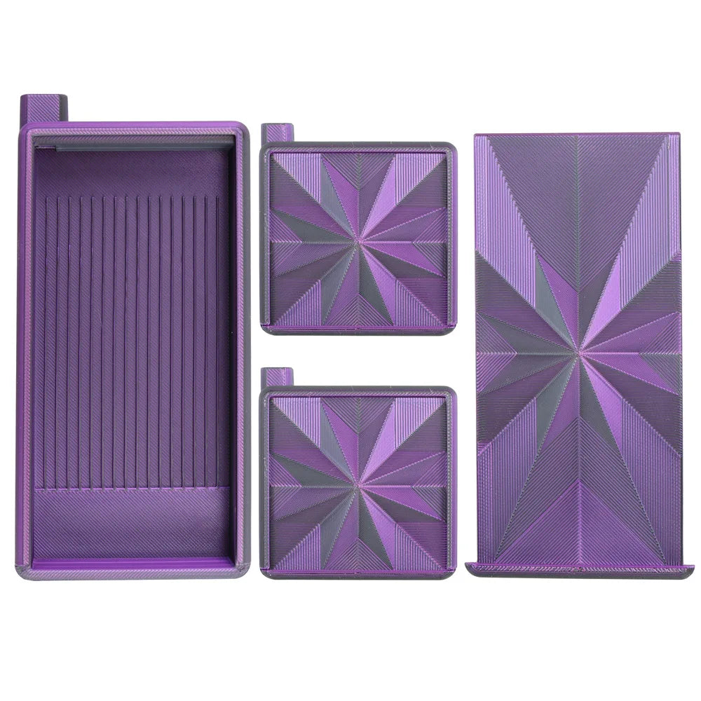 3 in 1 Gradient Color Diamond Art Tray With Lid, Diamond Painting Storage Box