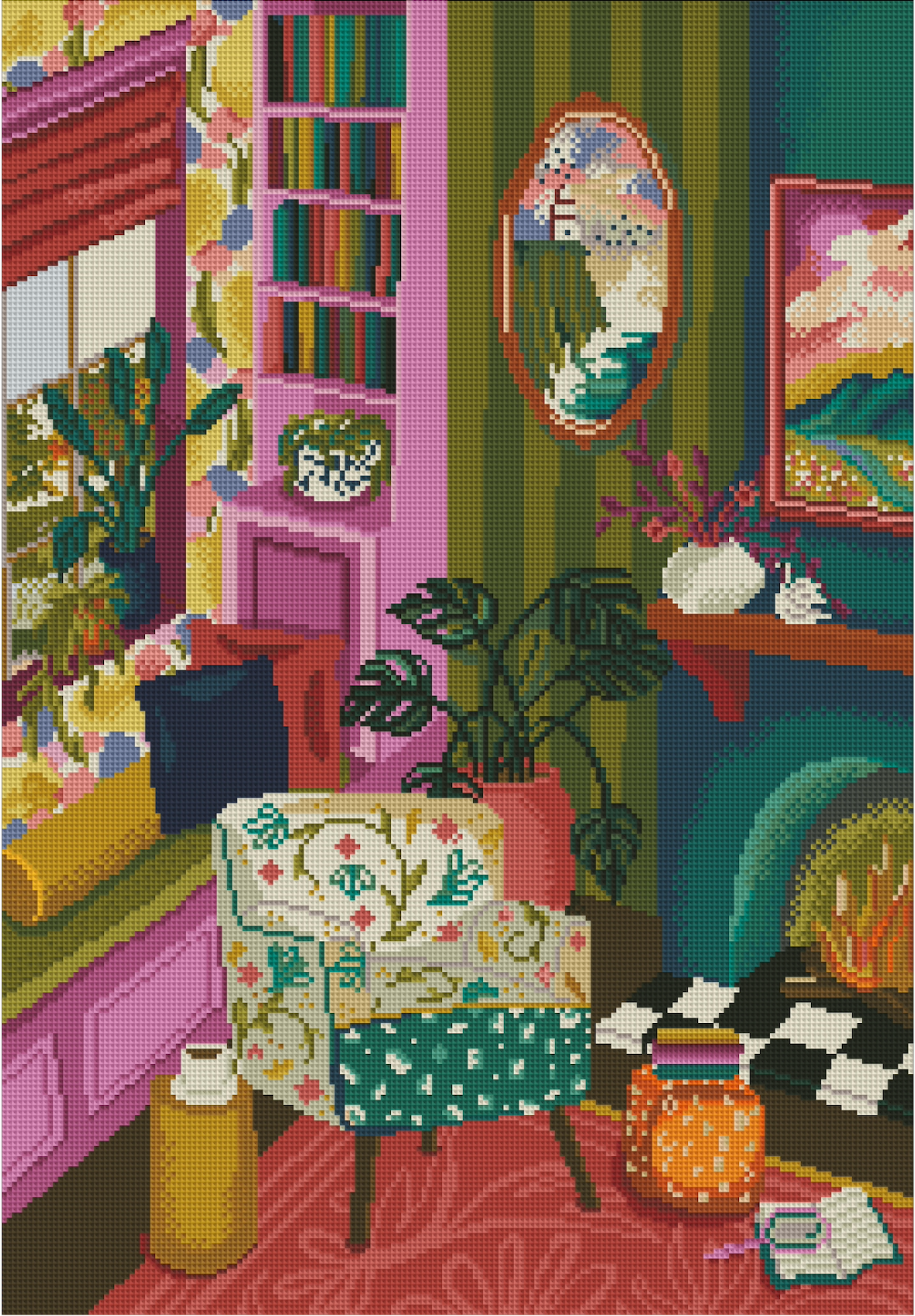 Cottage Reading Nook by With Grace, Jo- Diamond Art Kit (45x65cm Square Drill) Hand Rendered