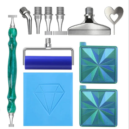 Premium Diamond Painting Tool Kit – Steel Tips, Tray, Roller & Accessories