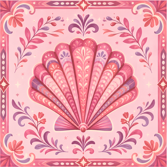 Seashell Tapestry- Diamond Art Kit (50x50cm, Round Drill)