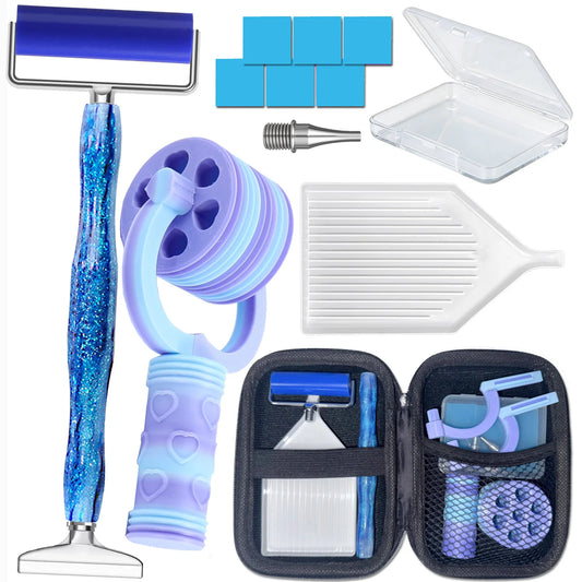 Diamond Painting Pen, Diamond Art Roller Accessories Tools Set, Ergonomic Diamond Art Pen with Stainless Steel Metal Pen Tips