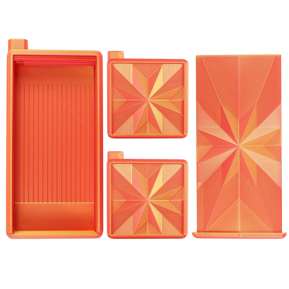 3 in 1 Gradient Color Diamond Art Tray With Lid, Diamond Painting Storage Box