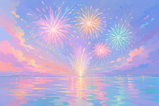 Shimmerburst Bay- Diamond Art Kit (60x40cm, 100% Whimsy Dust Square Drill)