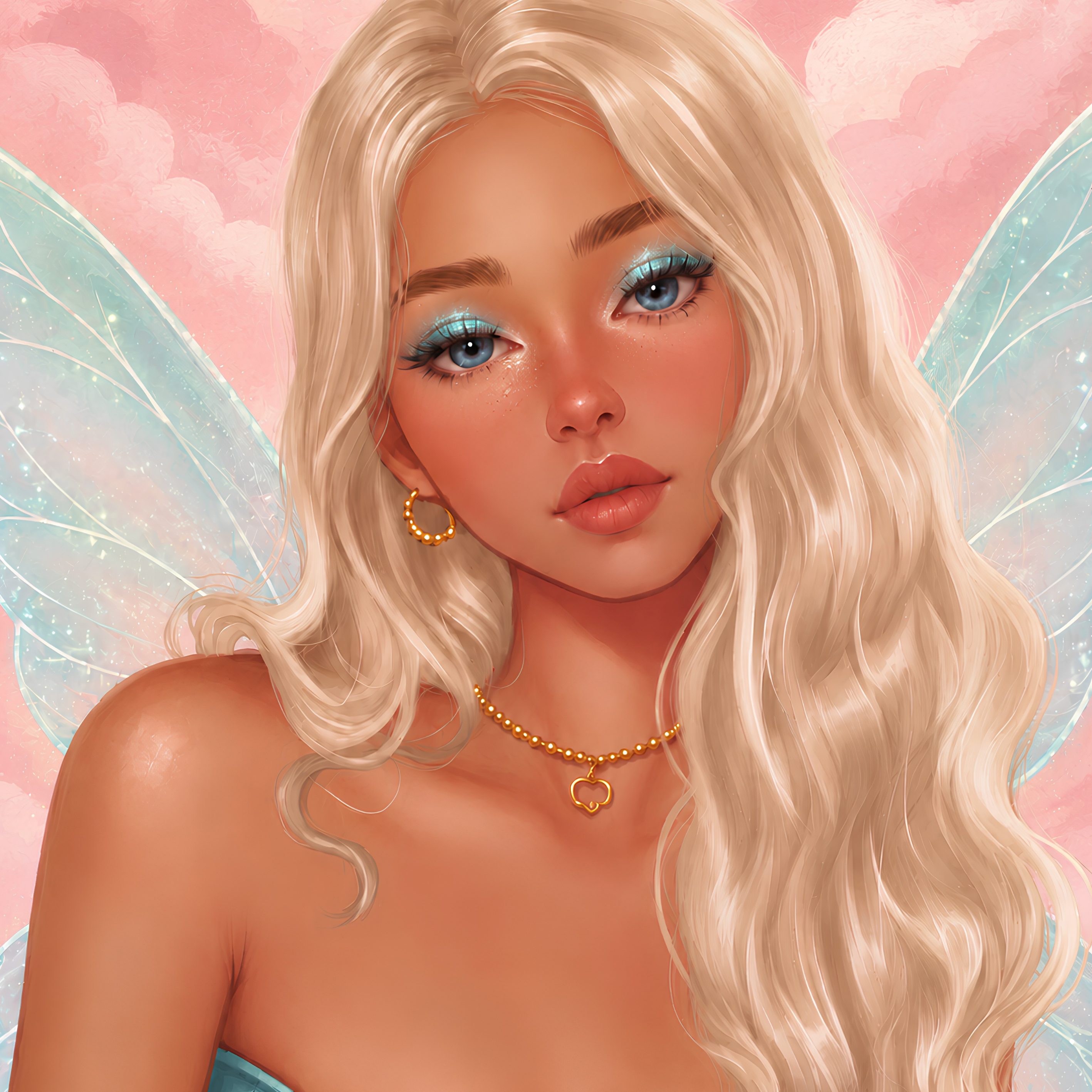 Skykissed Fairy- Diamond Art Kit (50x60cm, Square Drill)