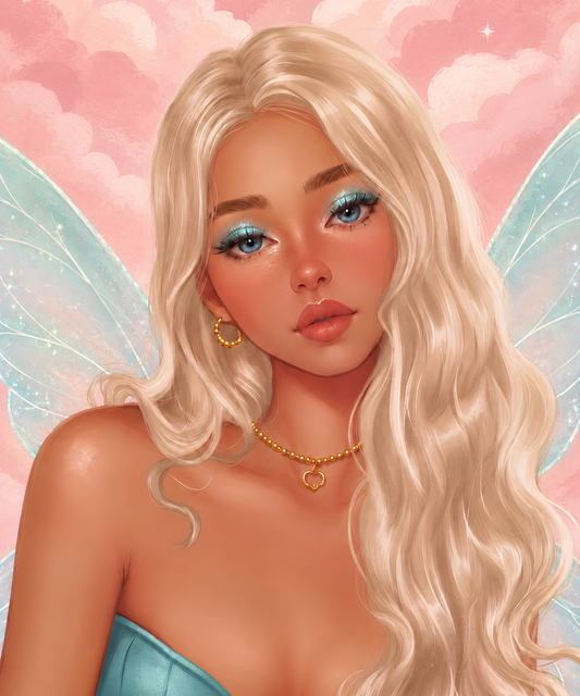 Skykissed Fairy- Diamond Art Kit (50x60cm, Square Drill)