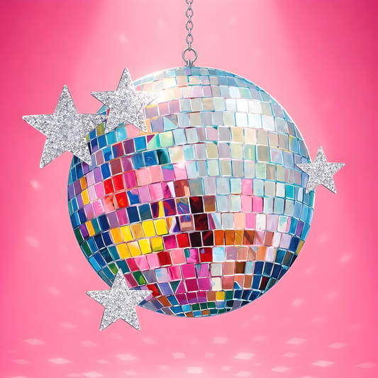 Starlit Disco- Diamond Art Kit (40x40cm, Round Drill)