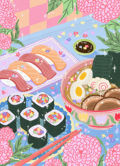 Sushi & Ramen by Ziyi Studio- Diamond Art Kit (40x55cm)