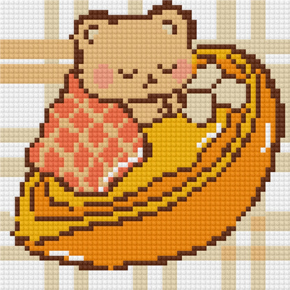 Teddy's Thanksgiving Feast by Blumensdiary – little whimsies Mini Diamond Art Set
