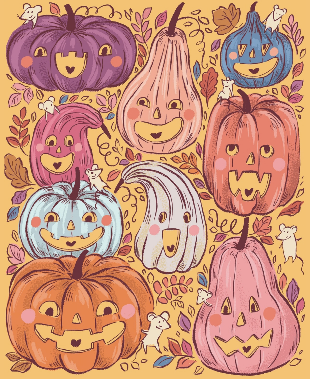 Sweet & Spooky by Hanna Symo- Diamond Art Kit (45x55cm Square Drill)