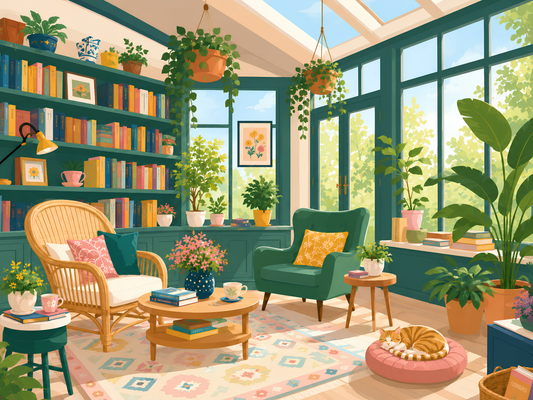 The Garden Library- Diamond Art Kit (80x60cm, Square Drill)