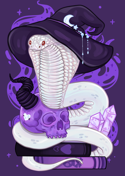 The King Cobra’s Spellbook by Angelxbeans- Diamond Art Kit (50x70cm, Square Drill)