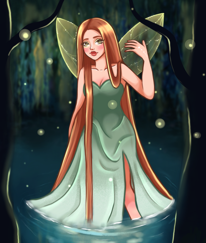 The Siren - Art by Oceana - Diamond Art Kit (50x60cm, Square Drill)