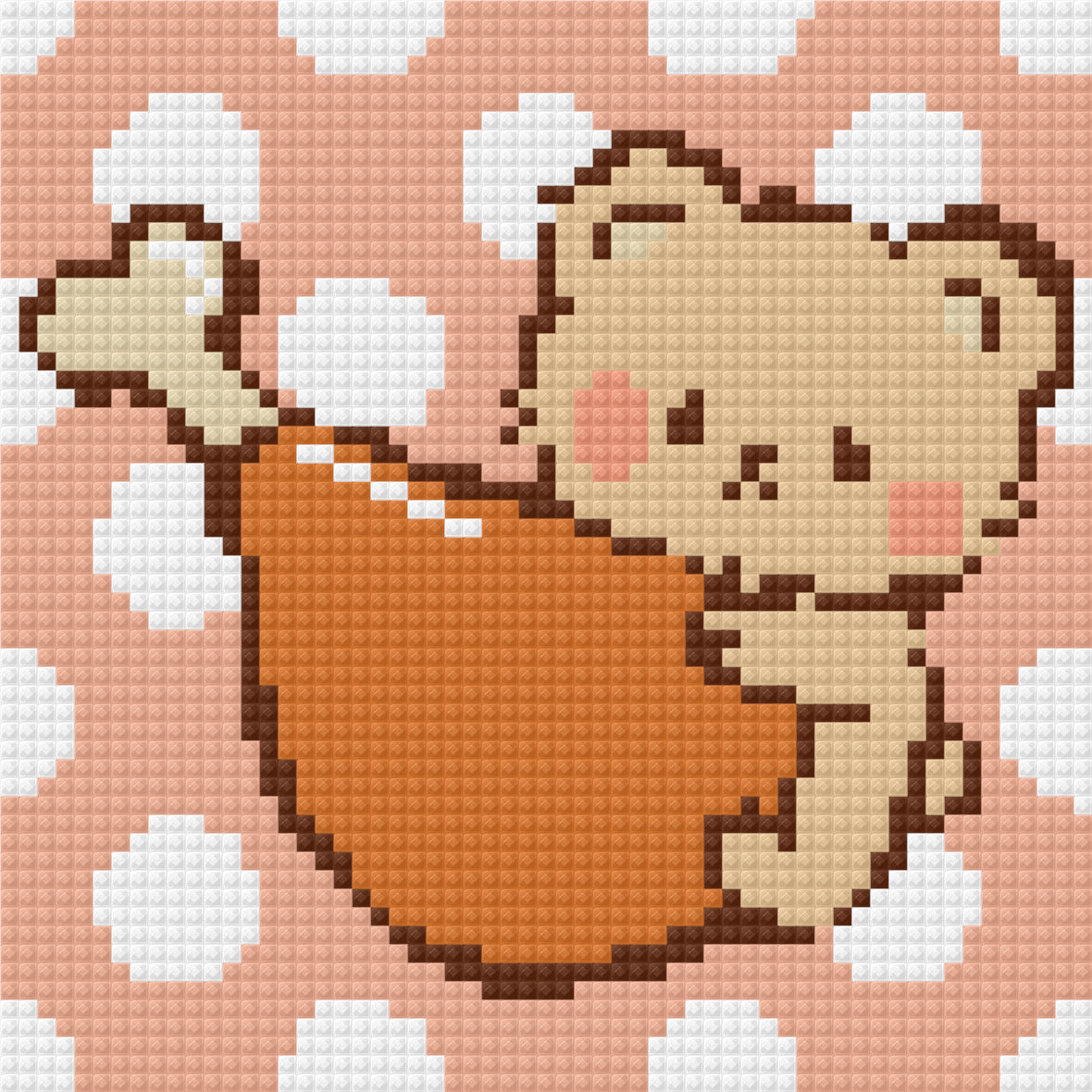 Teddy's Thanksgiving Feast by Blumensdiary – little whimsies Mini Diamond Art Set
