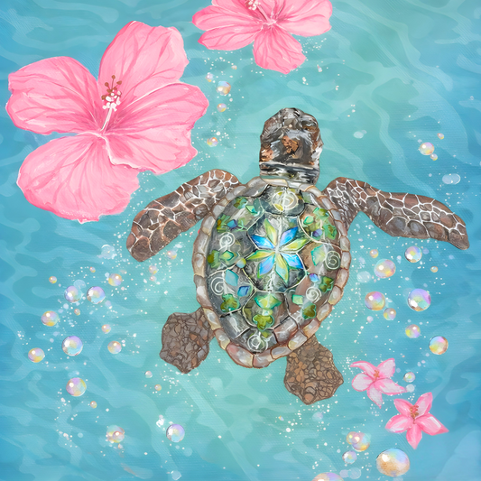 Turtle Island Drift- Diamond Art Kit (50x50cm, Square Drill)