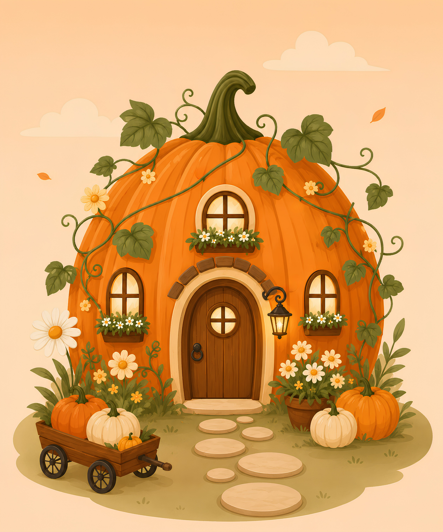 Whimsy Pumpkin Cottage– Diamond Art Kit (50x60cm)
