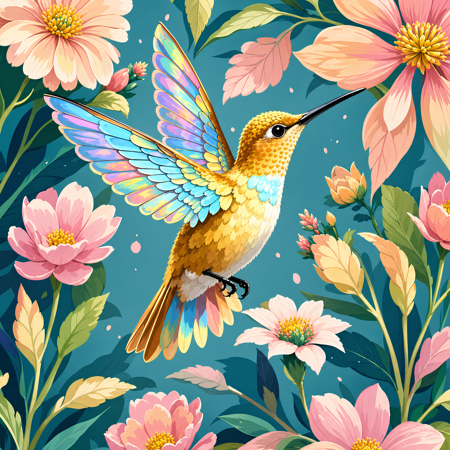 Wings of Whimsy- Diamond Art Kit (50x50cm, Square Drill)