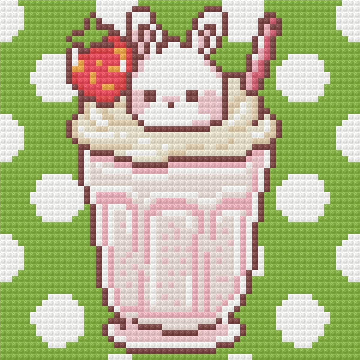 Strawberry Sugar Bunny by Blumensdiary – little whimsies Mini Diamond Art Set