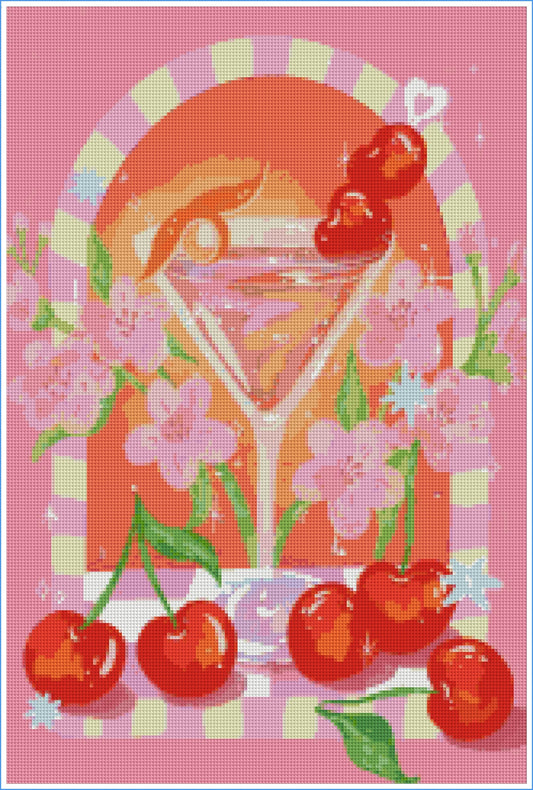 Cherry Martini by Ziyi Studio- Diamond Art Kit (40x60cm)