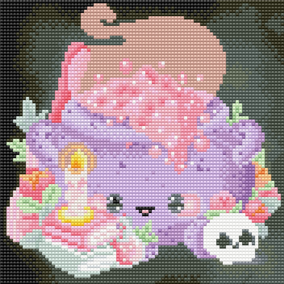 Pink Potion Cauldron by CraaftyQueen – Diamond Art Kit (25x25cm Round Drill) Hand Rendered
