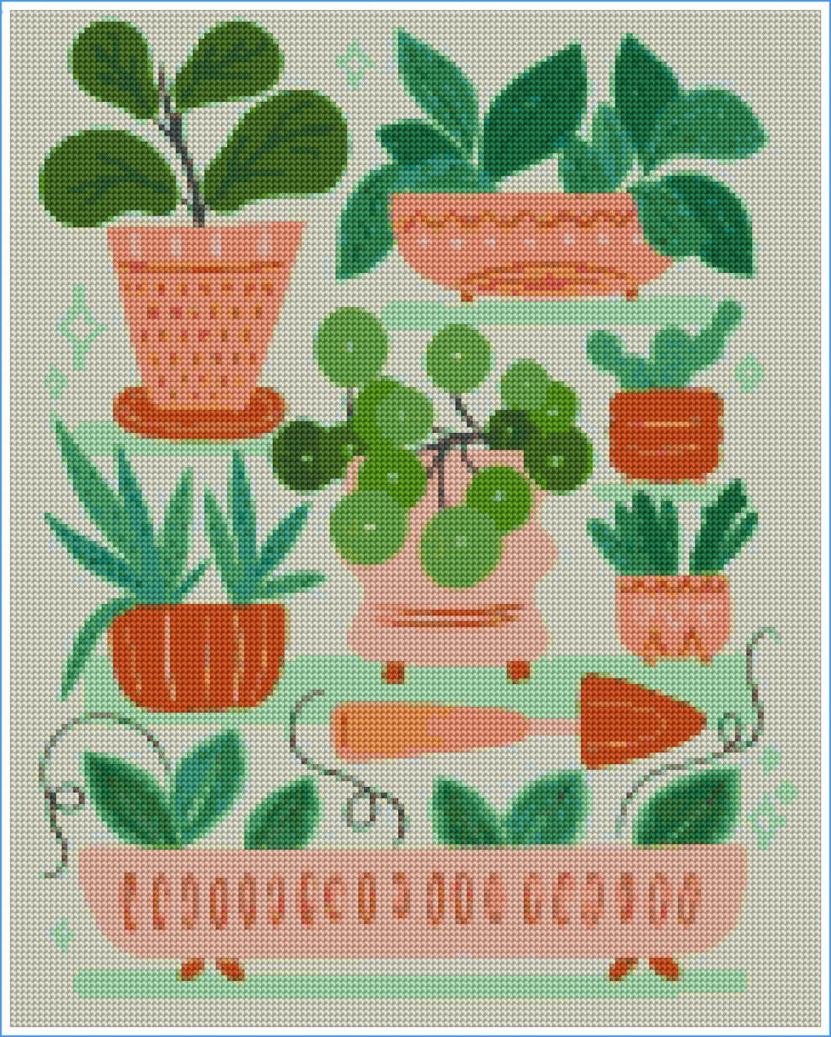 Happy Houseplants by Molly Marie Pea- Diamond Art Kit (40x50cm)