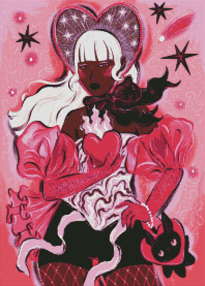 Cosmic Heart Muse by Hanna Symo- Diamond Art Kit (50x70cm, Square Drill)