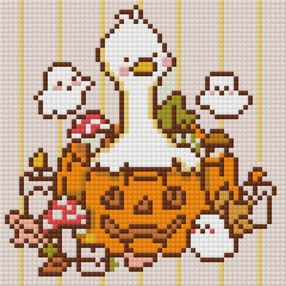 Silly Goose Autumn by Blumensdiary – little whimsies Mini Diamond Art Set