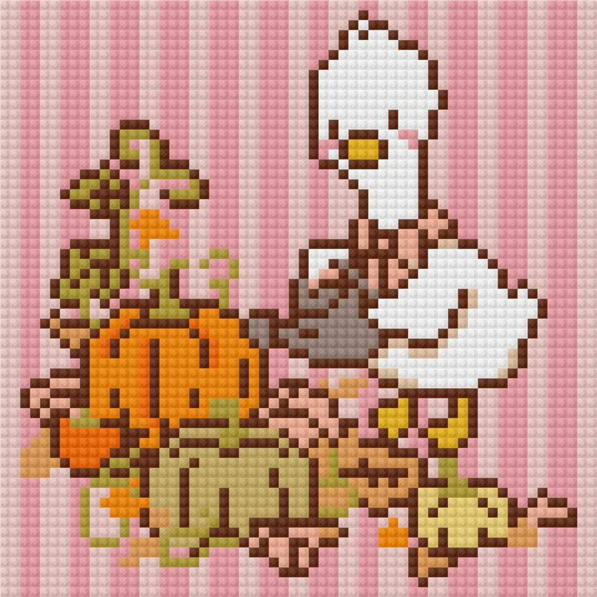 Silly Goose Autumn by Blumensdiary – little whimsies Mini Diamond Art Set