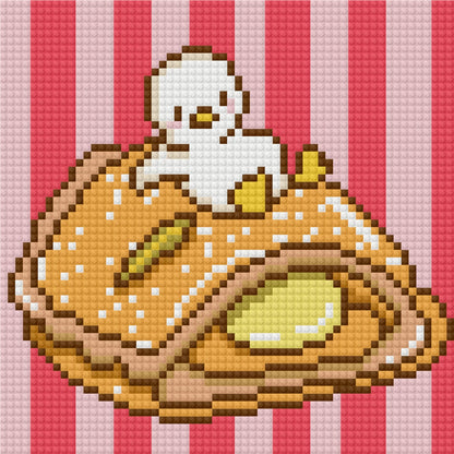 Apple Cider Duckling by Blumensdiary – little whimsies Mini Diamond Art Set
