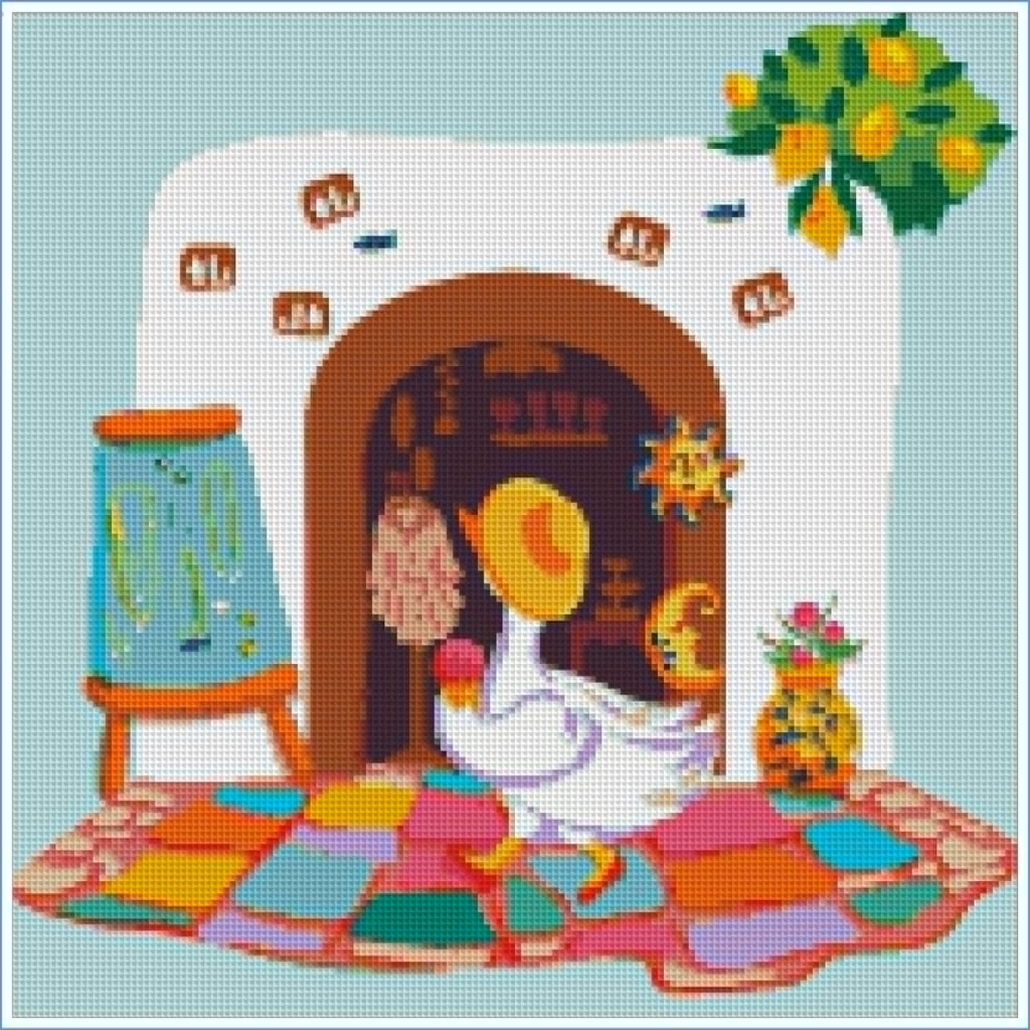Bellissima at the Boutique- Colortickle by Abhinaya- Diamond Art Kit (40x40cm)