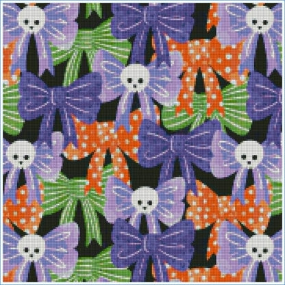 Halloween Bows by Textile Bakery – Diamond Art Kit (50x50cm)