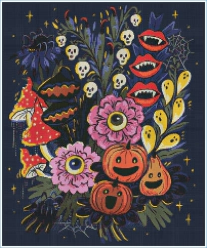 Vampire Lips & Monster Treats by Hanna Symo- Diamond Art Kit (50x60cm, Square Drill)