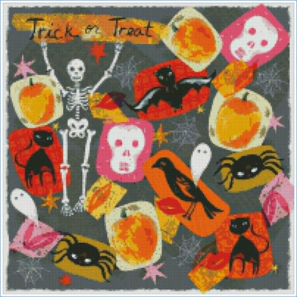 Trick or Treat by Lisa Powell Braun – Diamond Art Kit (50x50cm, Square Drill)