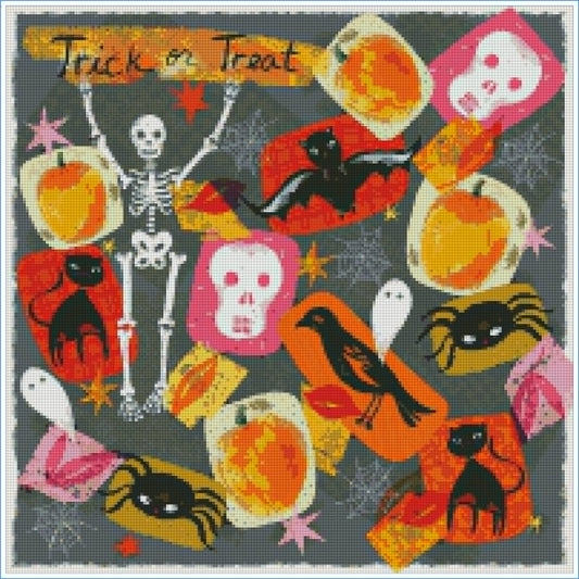 Trick or Treat by Lisa Powell Braun – Diamond Art Kit (50x50cm, Square Drill)